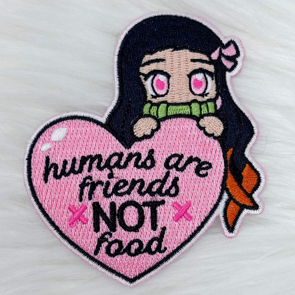 Humans are FRIENDS Iron-On Patch
