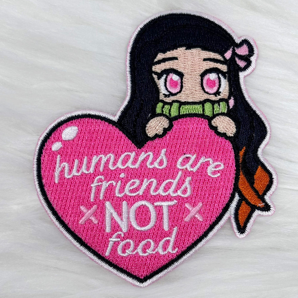 Humans are FRIENDS Iron-On Patch
