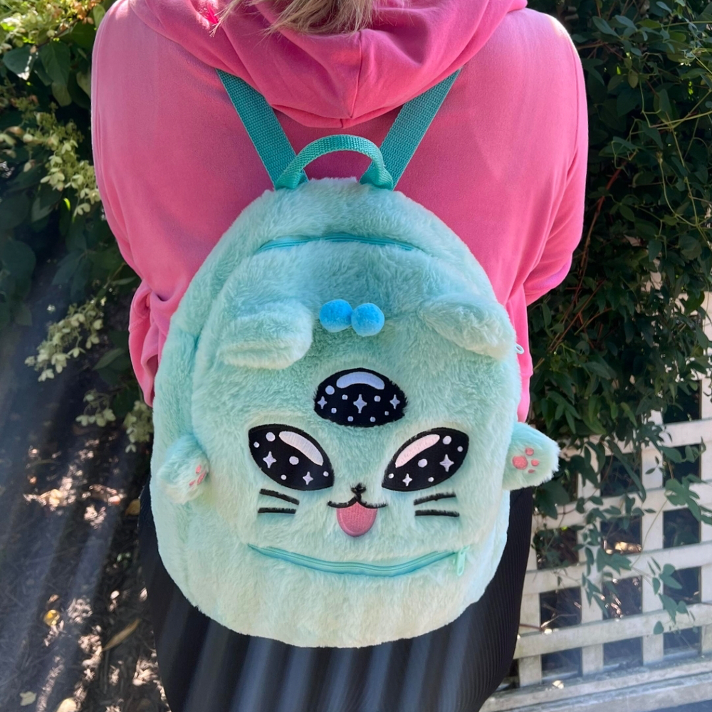 Alien Kitty Plush Backpack