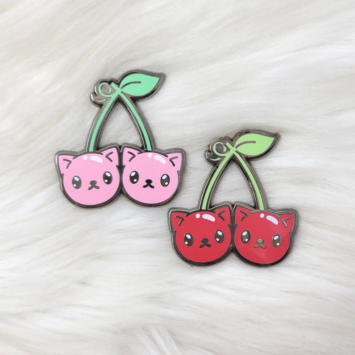 Cherry Kitty Enamel Pin