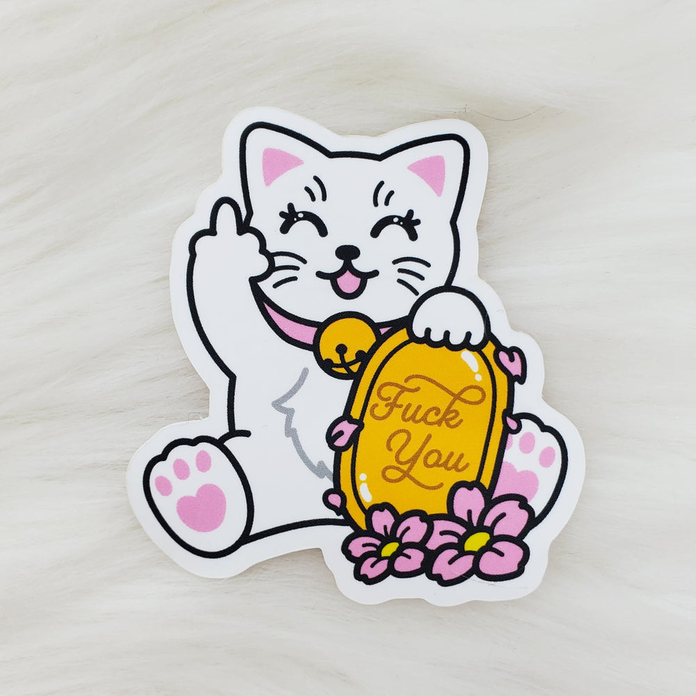 Unlucky Cat Matte Sticker
