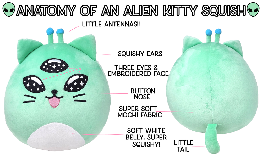 Alien Kitty Squish Friend