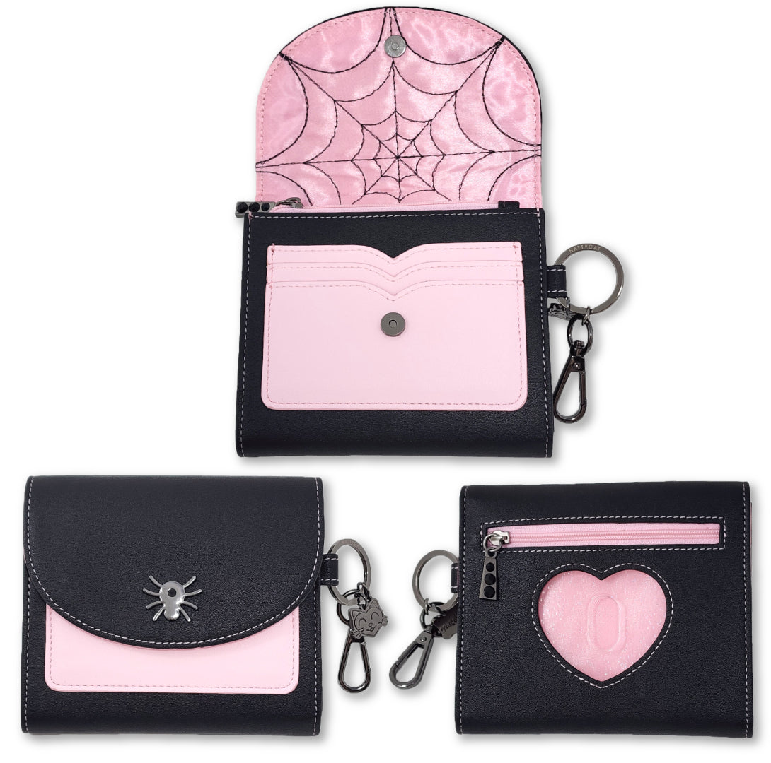 Louis vuitton authentic custom wallet with pink inside heart shaped ID