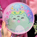 Alien Kitty Mini Folding Fan