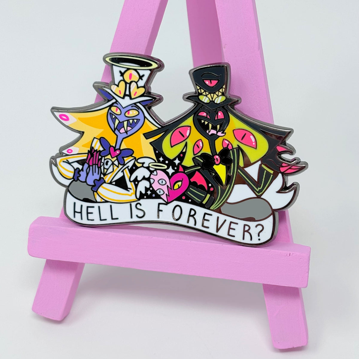 LIMITED EDITION Hell is Forever? Enamel Pin – NattyCat