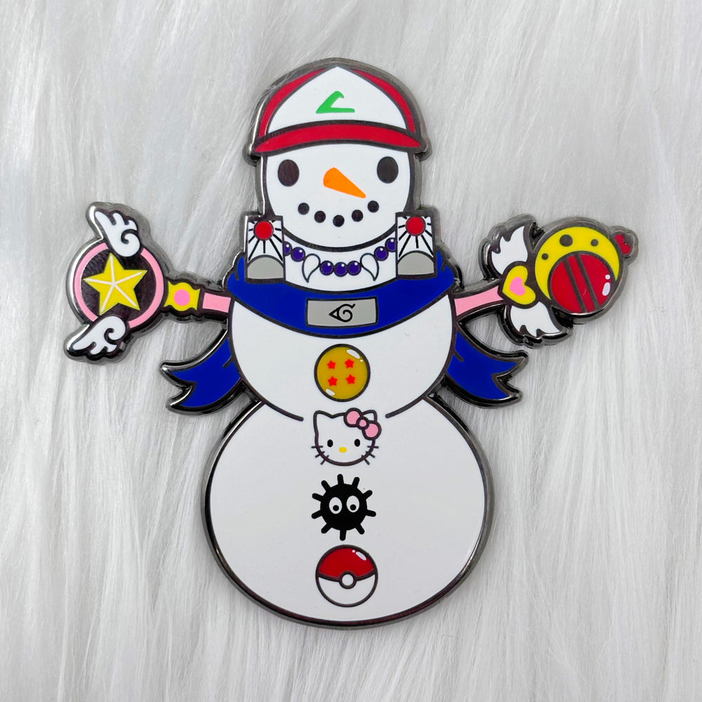 
            
                Load image into Gallery viewer, Weeb Snowman Enamel Pin
            
        
