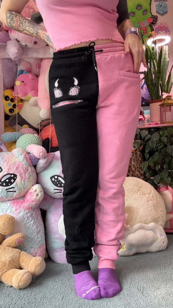 LIMITED EDITION Pink & Black Monster Baby Lounge Pants