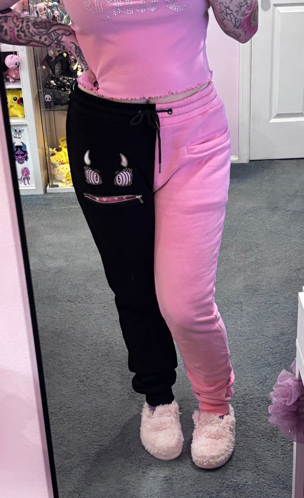 LIMITED EDITION Pink & Black Monster Baby Lounge Pants