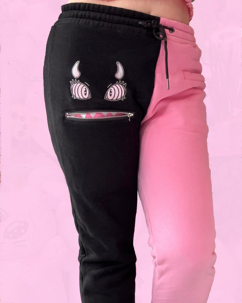 LIMITED EDITION Pink & Black Monster Baby Lounge Pants