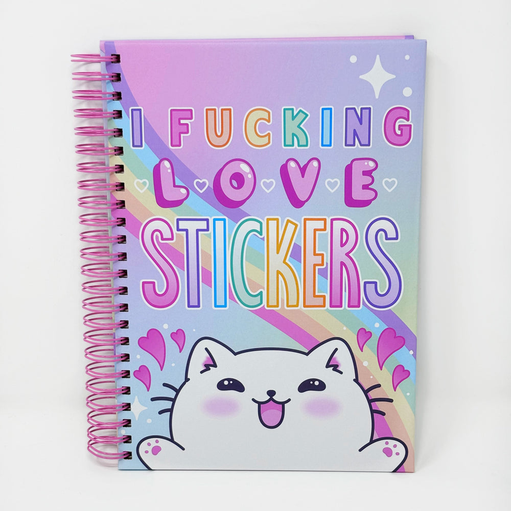 White Kitty LE Hardcover Sticker Book