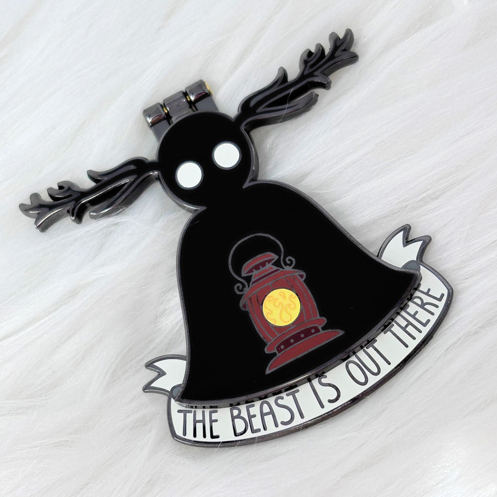 LIMITED EDITION The Beast is Out There Hinged Enamel Pin