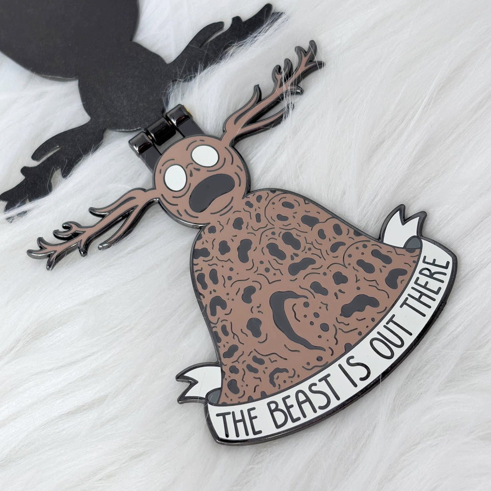 LIMITED EDITION The Beast is Out There Hinged Enamel Pin