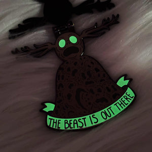 LIMITED EDITION The Beast is Out There Hinged Enamel Pin