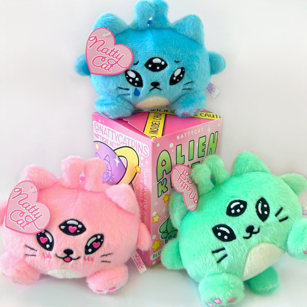 Alien Kitty Plush Keychain Blind Box