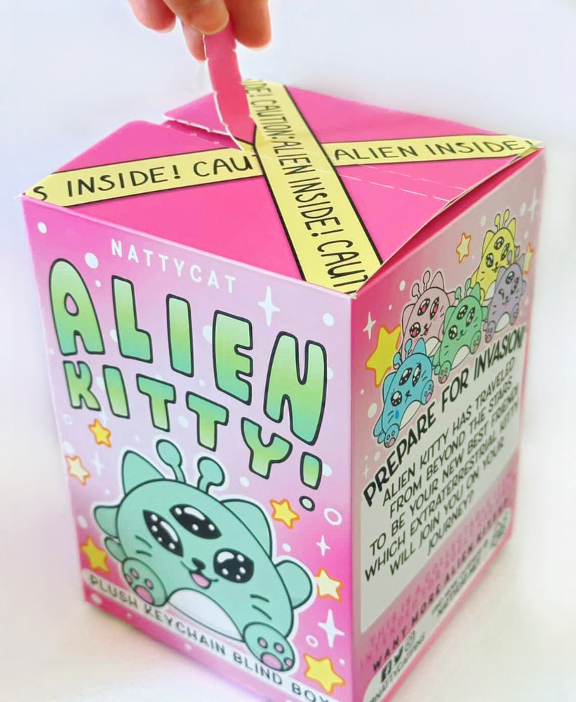 Alien Kitty Plush Keychain Blind Box