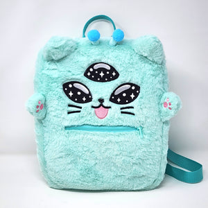 
            
                Load image into Gallery viewer, Alien Kitty Plush Backpack
            
        