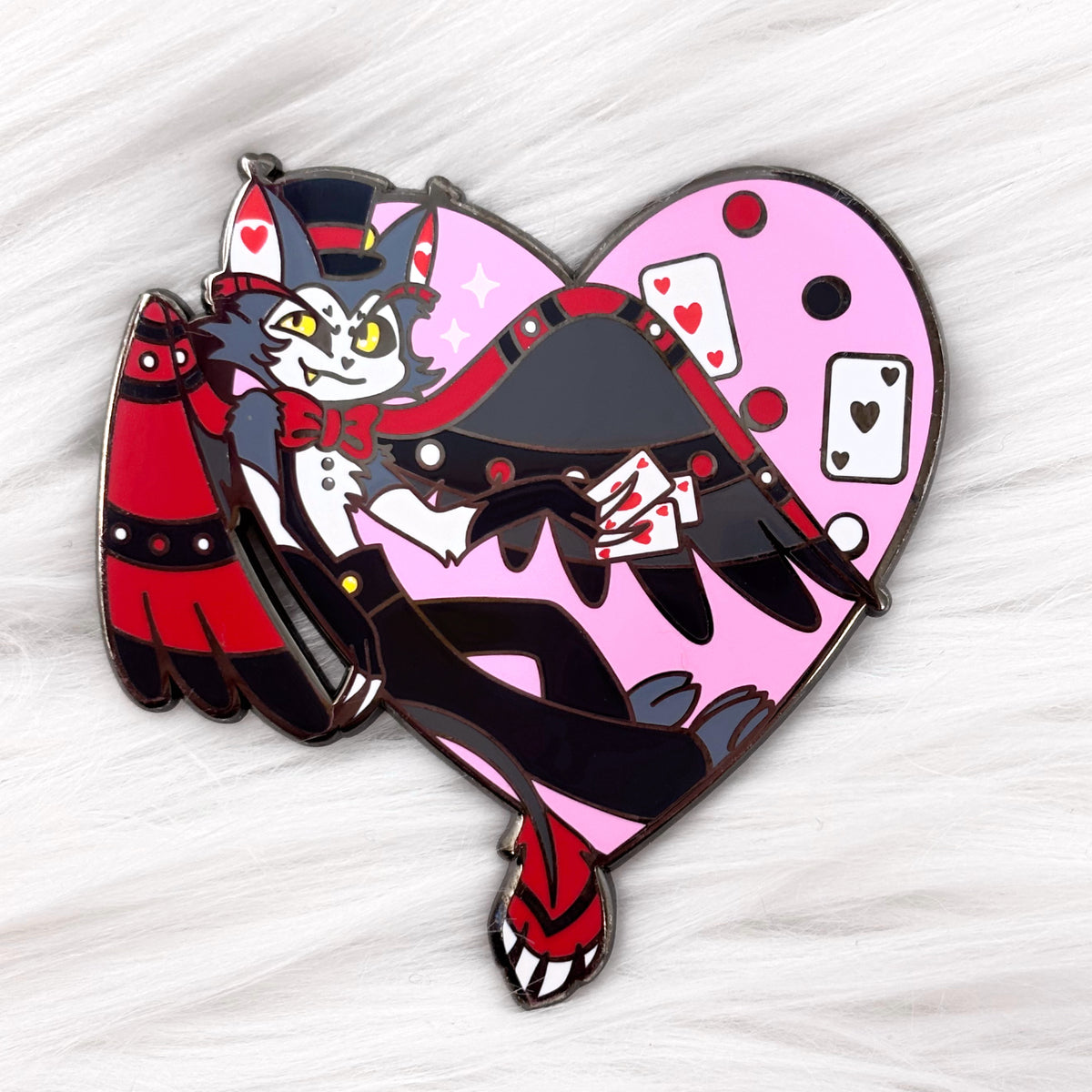 LIMITED EDITION Grumpy Gambler Enamel Pin – NattyCat