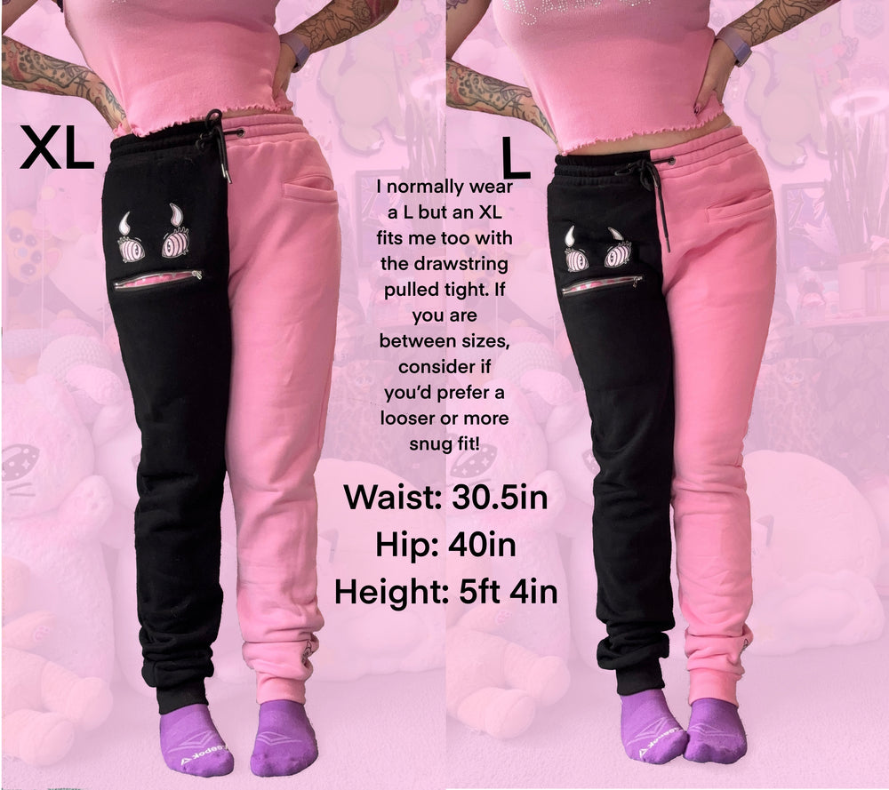 LIMITED EDITION Pink & Black Monster Baby Lounge Pants