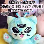GIANT XXL Alien Kitty Plush Doll