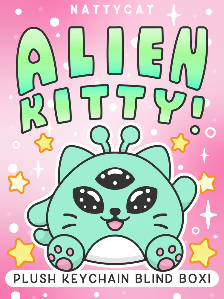 Alien Kitty Plush Keychain Blind Box