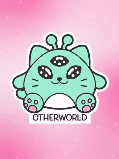 Alien Kitty Plush Keychain Blind Box