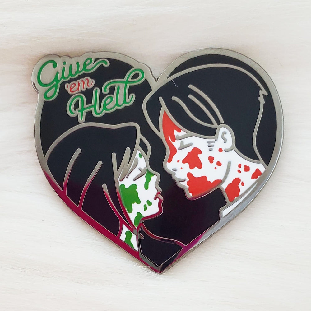 
            
                Load image into Gallery viewer, LE Give &amp;#39;em Hell Enamel Pin
            
        