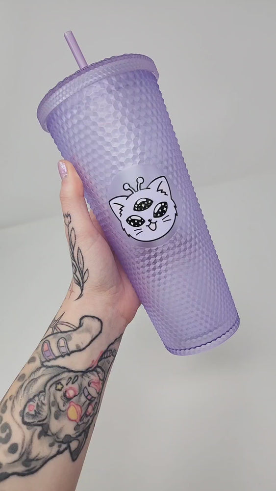 
            
                Load and play video in Gallery viewer, Alien Kitty Ethereal Purple Tumblers
            
        