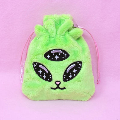 Alien Kitty Plushie Pouch