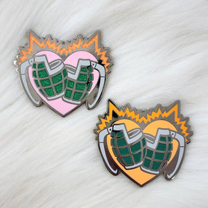 
            
                Load image into Gallery viewer, Explosion Boy Heart Enamel Pin
            
        