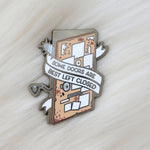 Some Doors are Best Left Closed Enamel Pin