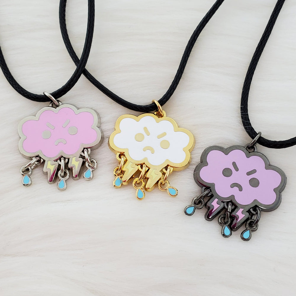 Angry Storm Charm Necklace
