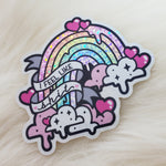 Shitty Rainbow Glitter Holographic Sticker