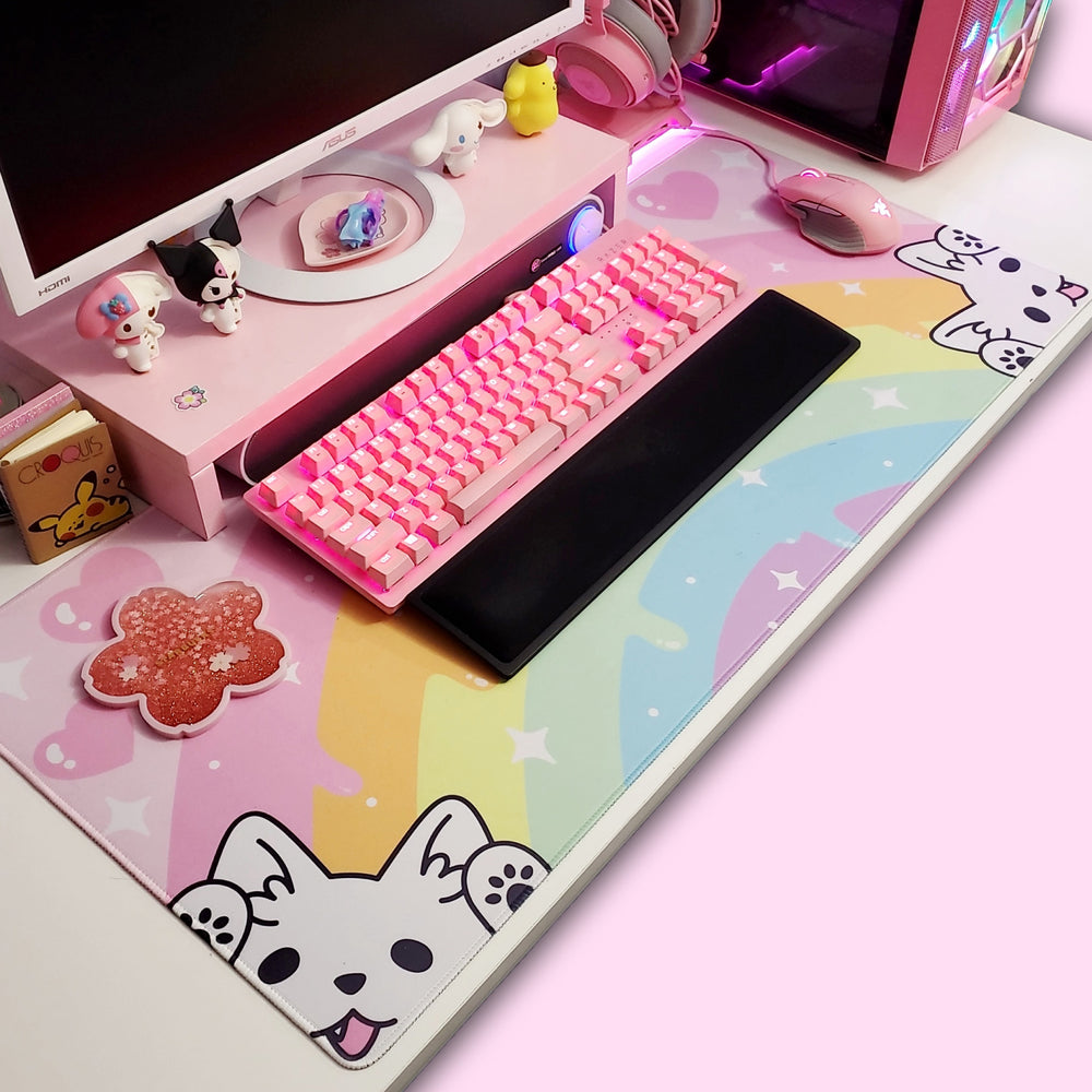 Rainbow Buddy Desk Mat